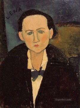 アメデオ・モディリアーニ Painting - エレナ・パブロフスキーの肖像 1917年 アメデオ・モディリアーニ